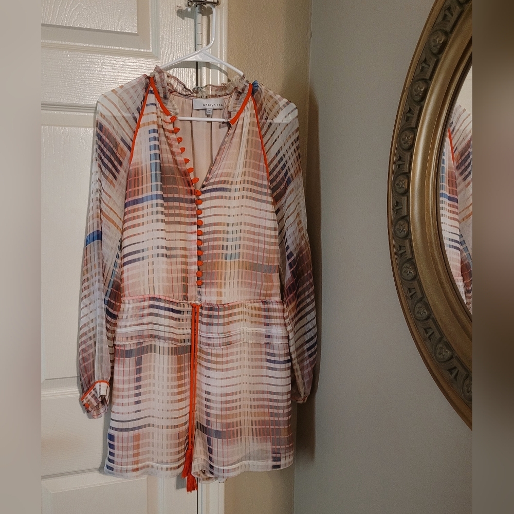 Adelyn Rae Multicolor Striped Romper - Picture 5 of 11
